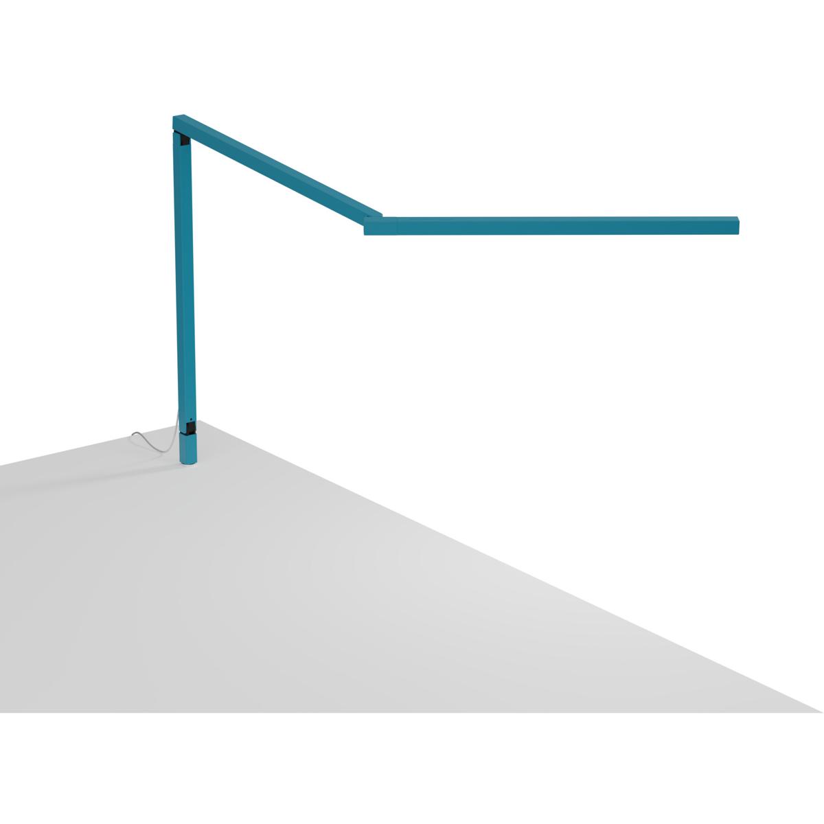 Koncept ZBD3100-W-KNB-THR Z-Bar Mini Gen 4 12.5 inch 5.35 watt Koncept Blue Desk Lamp Portable Light, Through-Table Mount